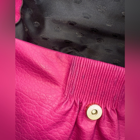 Juicy Couture Crossbody/Shoulder Bag Purse Barbie hot pink pebble leather - Picture 6 of 13
